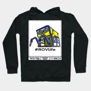 #ROVlife (TT-0031-B Black on White) Hoodie